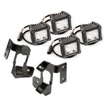 Cargar imagen en el visor de la galería, Rugged Ridge 07-18 Jeep Wrangler JK Black Dual Cube A-Pillar Light Mount Kit