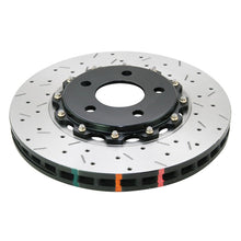 Cargar imagen en el visor de la galería, DBA 05-10 Ford Mustang GT / 11-13 V6 Rotor delantero perforado y ranurado Serie 5000 de 2 piezas con sombrero negro
