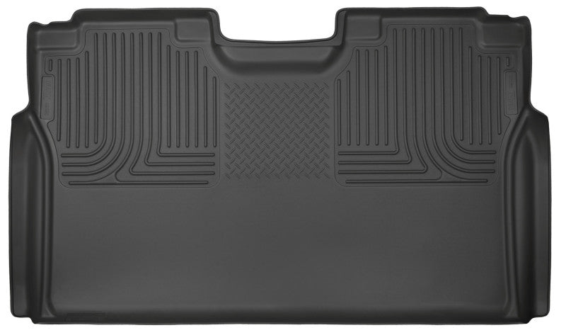 Husky Liners 15-23 Ford F-150 SuperCrew Cab WeatherBeater Revestimiento de piso para segundo asiento negro