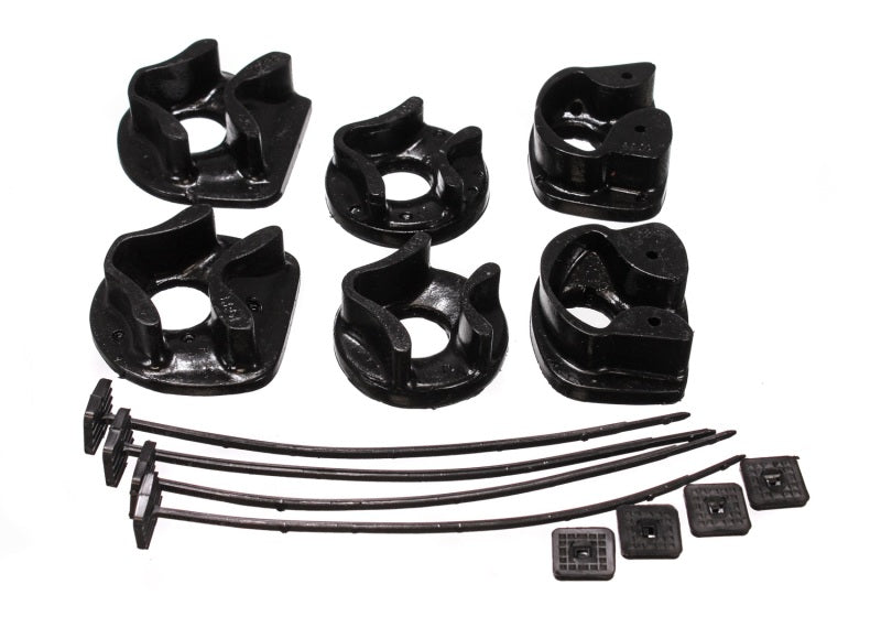 Energy Suspensión 90-93 Acura Integra Insertos de montaje de motor negros (2 posiciones de montaje de torsión)