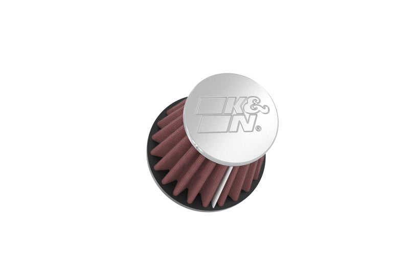 K&N Universal Chrome Filter-Round Tapered-1.688in Flange ID x 2in Top OD x 3in Base OD x 2.75in H