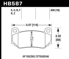 Cargar imagen en el visor de la galería, Hawk 2002-2004 Audi A6 (rotores delanteros 320 mm) HPS 5.0 pastillas de freno traseras