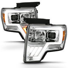 Cargar imagen en el visor de la galería, ANZO 2009-2013 Ford F-150 Barra de luz para proyector G4 Switchback HL cromado ámbar