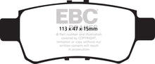 Cargar imagen en el visor de la galería, EBC 05-10 Honda Odyssey 3.5 Greenstuff Rear Brake Pads (For 11.7in. Rotors)