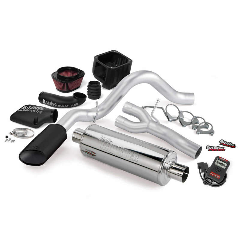 Banks Power 99-02 Chevy 4.8-5.3L ECSB Stinger System - Escape único SS con punta negra