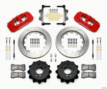 Cargar imagen en el visor de la galería, Wilwood AERO4 Rear Kit 14.00 Red 2007-2011 BMW E90 Series w/Lines