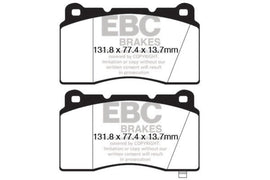 EBC 09+ Hyundai Genesis Coupe 2.0 Turbo (Brembo) Pastillas de freno delanteras Bluestuff