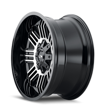 Cargar imagen en el visor de la galería, ION Type 144 17x9 / 6x135 BP / -12mm Offset / 106mm Hub Black/Machined Wheel