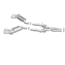 Cargar imagen en el visor de la galería, MagnaFlow 2016 Chevy Camaro 6.2L V8 Competition Cat Back con puntas pulidas cuádruples