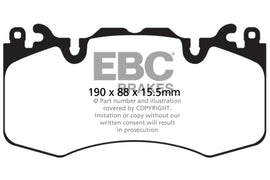 Pastillas de freno delanteras EBC 13+ Land Rover Range Rover 3.0 sobrealimentadas Yellowstuff