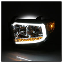 Cargar imagen en el visor de la galería, xTune 14-17 Toyota Tundra DRL LED Light Bar Projector Headlights - Chrome (PRO-JH-TTU14-LB-C)