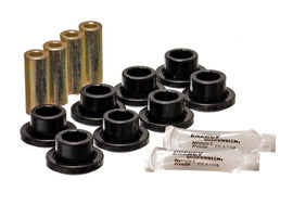 Energy Suspensión 88 Honda Civic/CRX Juego de bujes de brazo de control trasero negro (solo inferior)