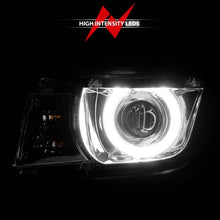 Cargar imagen en el visor de la galería, ANZO 2010-2013 Chevrolet Camaro Projector Headlights w/ Halo Chrome (CCFL)