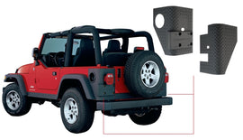 Bushwacker 97-06 Jeep Wrangler Trail Armor Esquinas traseras - Negro