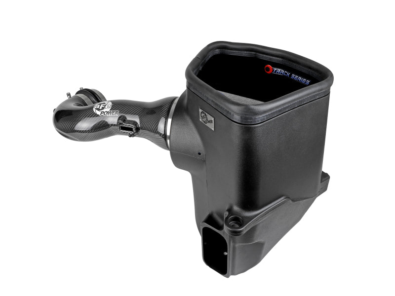 aFe 19-21 GM Trucks 5.3L/6.2L Track Series Sistema de admisión de aire frío de fibra de carbono con filtros Pro Dry S