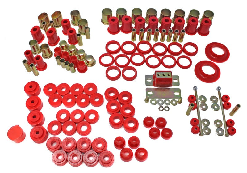 Energy Suspensión 66-72 Chevelle Red Hyper-flex Master Juego de bujes