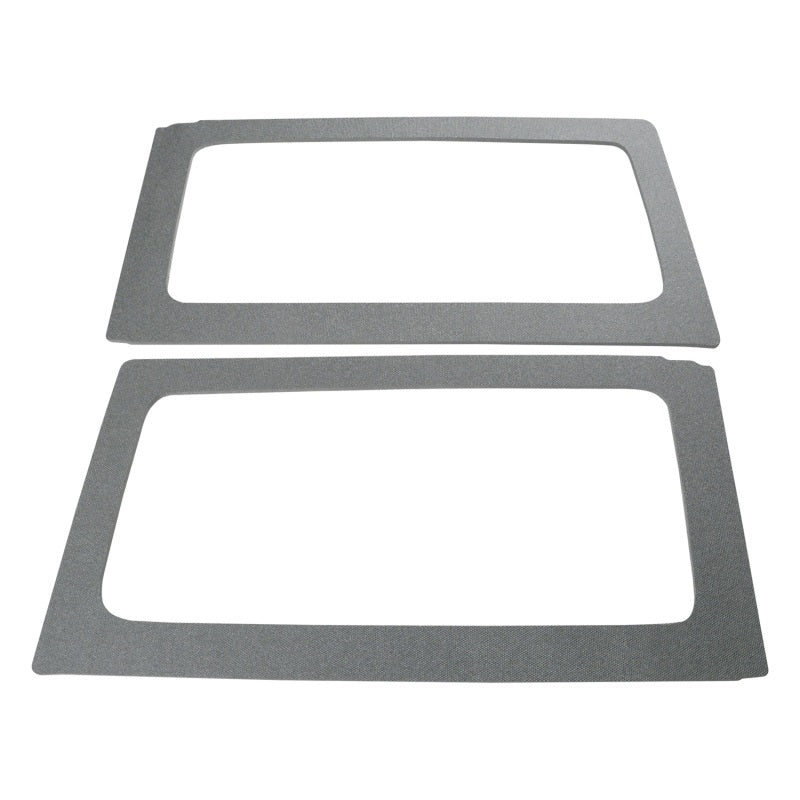 DEI 11-18 Jeep Wrangler JK Alfombrilla de 2 puertas para ventana lateral trasera - 2 piezas - Gris