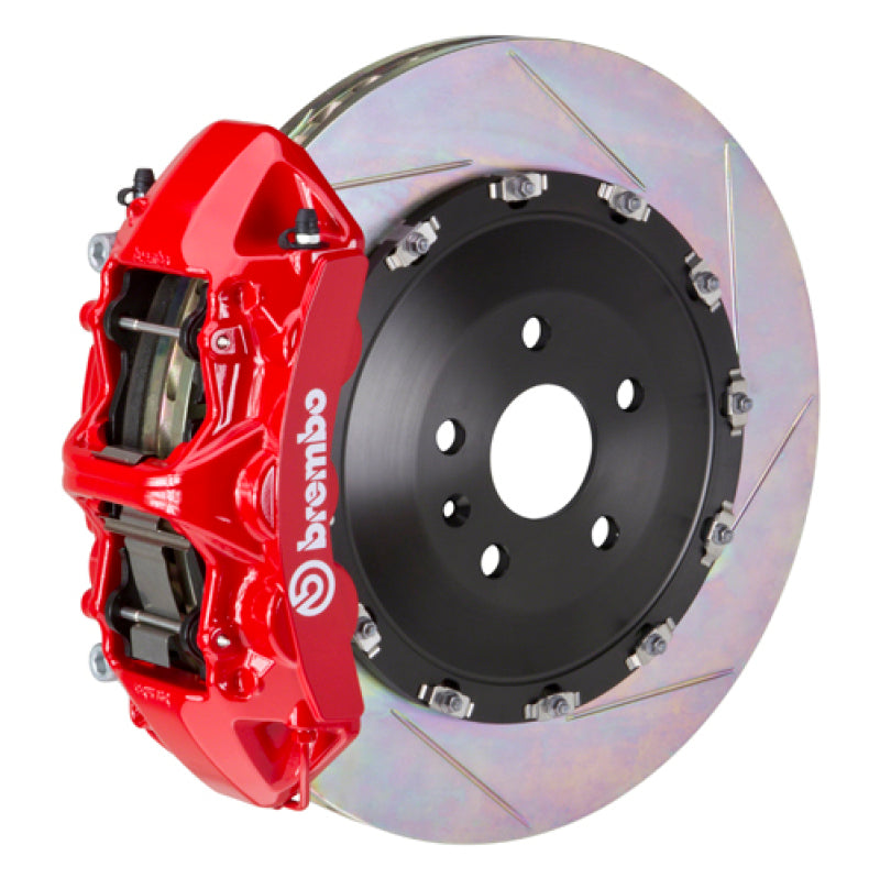 Brembo 12-15 ML350 Delantero GT BBK 6 Pistón Fundido 405x34 2pc Rotor Ranurado Tipo 1-Rojo