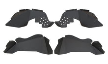 Cargar imagen en el visor de la galería, Fishbone Offroad 07-18 Jeep JK Wrangler Guardabarros interiores delanteros/traseros -Aluminio - Blk Pwdrcoat (Juego de 4)