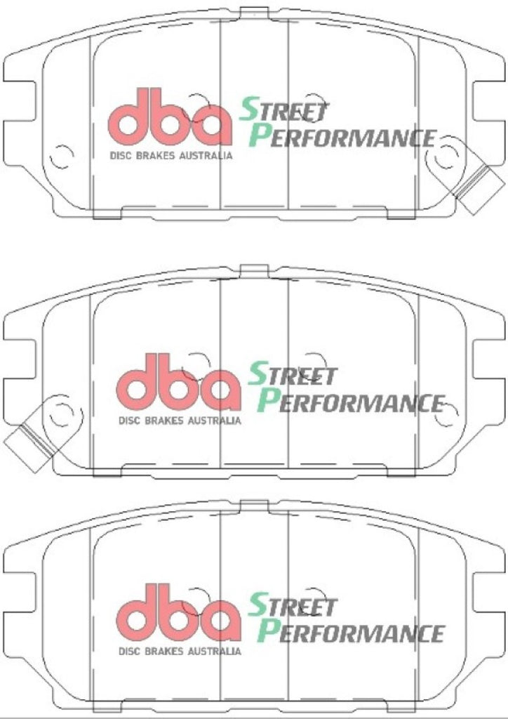 Pastillas de freno traseras de rendimiento DBA 91-94 Dodge Stealth AWD XP