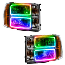 Cargar imagen en el visor de la galería, Oracle 07-13 GMC Sierra SMD HL - Square Ring Design - ColorSHIFT w/ Simple Controller SEE WARRANTY