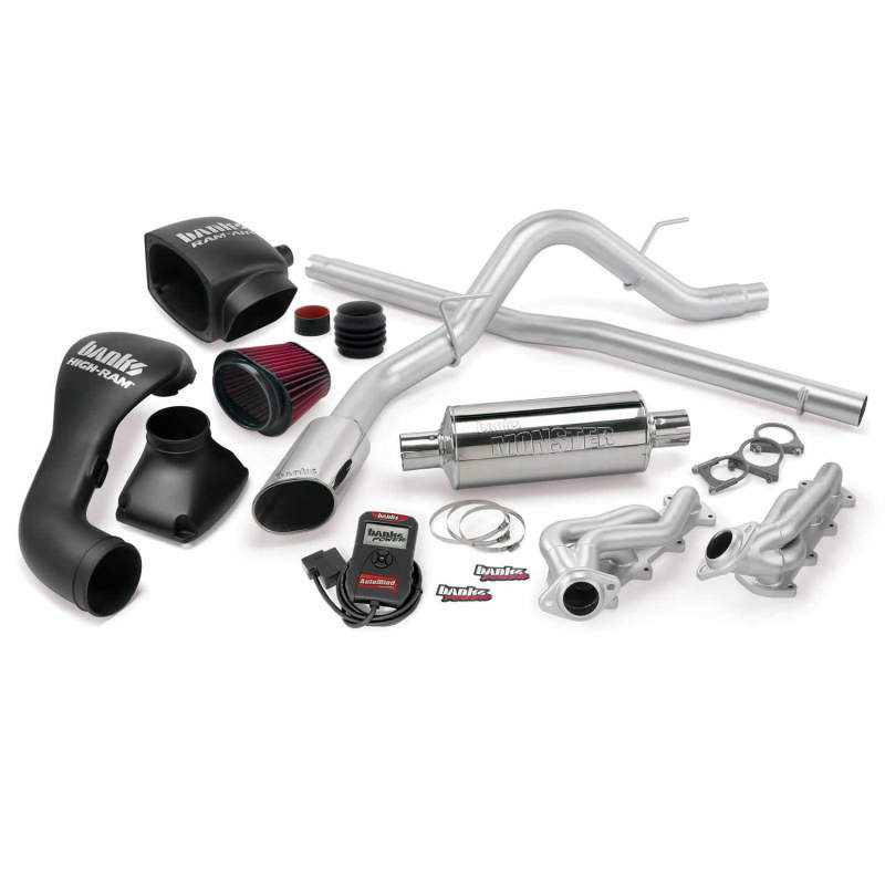 Banks Power 06-08 Ford 5.4L F-150 CCMB PowerPack System - Escape único SS con punta cromada