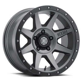 ICON Rebound 17x8.5 5x5.5 0mm Offset 4.75in BS Rueda de titanio de 77.9mm de diámetro