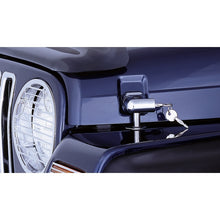 Cargar imagen en el visor de la galería, Rugged Ridge Locking Hood Catch Kit Chrome 97-06 Jeep Wrangler