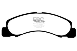 EBC 00-02 Ford Excursion 5.4 2WD Pastillas de freno delanteras Yellowstuff