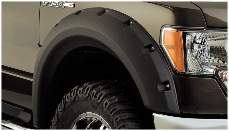 Bushwacker 09-14 Ford F-150 Styleside Max bolsillo estilo bengalas 4 piezas 67.0/78.8/97.4 pulgadas cama - negro
