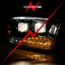 Cargar imagen en el visor de la galería, ANZO 2009-2018 Dodge Ram 1500 Proyector HL Switchback Negro Ámbar