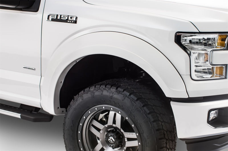 Bushwacker 15-17 Ford F-150 Styleside Extend-A-Fender estilo bengalas 4 piezas 67.1/78.9/97.6 pulgadas cama - negro
