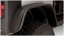Cargar imagen en el visor de la galería, Bushwacker 07-18 Jeep Wrangler bengalas de estilo plano, 2 piezas, solo para utilitario deportivo de 2 puertas, color negro