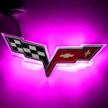 Cargar imagen en el visor de la galería, Oracle Chevrolet Corvette C6 Illuminated Emblem - Pink SEE WARRANTY