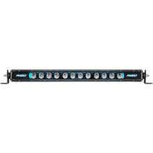 Cargar imagen en el visor de la galería, Barra de luz LED de una fila de la serie SR Radiance Plus de 10 pulgadas de Rigid Industries con 8 opciones de retroiluminación