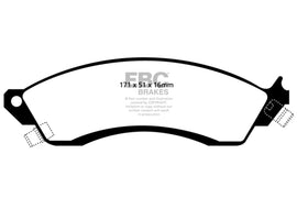 EBC 93-00 Aston Martin Virage 5.3 (caliper PBR) Pastillas de freno delanteras Redstuff