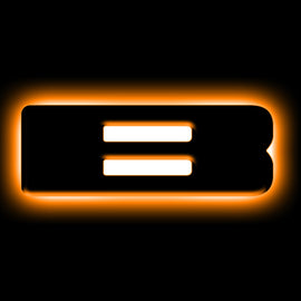 ORACLE Lighting Universal Illuminated LED Letter Badges - Matte Blk Surface Finish - B SEE WARRANTY
