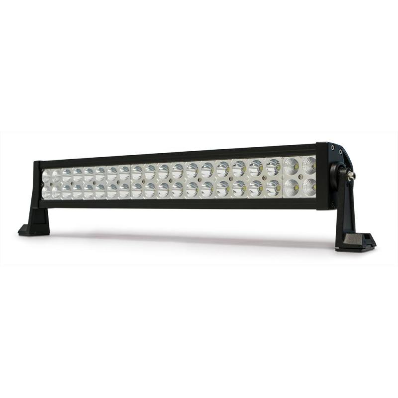 Barra de luces DV8 Offroad Chrome Series de 20 pulgadas, 120 W, reflector/punto, LED de 3 W