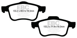 Pastillas de freno delanteras EBC 13+ Fiat 500L 1.4 Turbo Greenstuff
