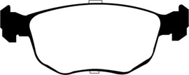 EBC 98-99 Ford Contour 2.5 SVT Pastillas de freno delanteras Greenstuff
