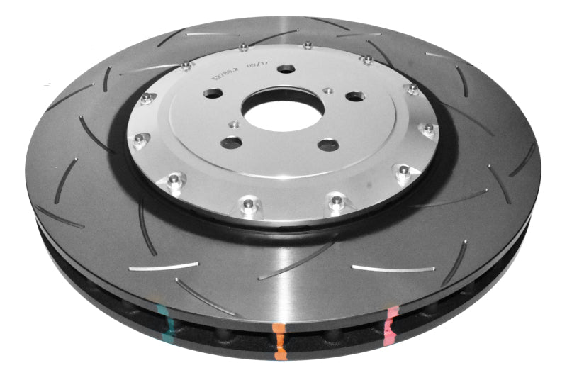 DBA 16-20 Lexus GS F Front 5000 Series Rotor ranurado con sombrero plateado