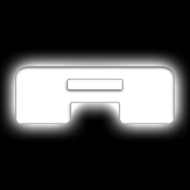 ORACLE Lighting Universal Illuminated LED Letter Badges - Matte Wht Surface Finish - A SEE WARRANTY