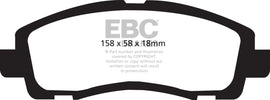 EBC 05-14 Honda Ridgeline 3.5 Pastillas de freno delanteras extra resistentes