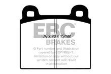 Cargar imagen en el visor de la galería, Pastillas de freno delanteras EBC 69-75 Ferrari 246 Dino 2.4 Bluestuff