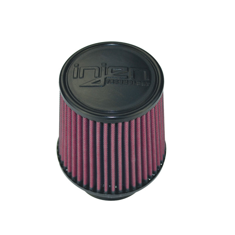 Filtro de aire de alto rendimiento Injen - Filtro negro 3.00 6 base / 5 alto / 4 superior - 45 pliegues