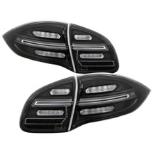 Cargar imagen en el visor de la galería, Spyder Porsche Cayenne 958 11-14 LED Tail Lights - Sequential Signal - Black