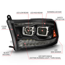 Cargar imagen en el visor de la galería, ANZO 2009-2018 Dodge Ram 1500 Proyector HL Switchback Cromo Ámbar