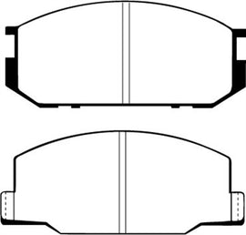Pastillas de freno delanteras EBC 85-90 Lotus Esprit 2.2 Redstuff