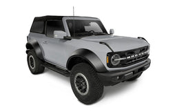 Bushwacker 21-22 Ford Bronco (2 puertas) Guardabarros estilo Extend-A-Fender - 4 piezas lisas