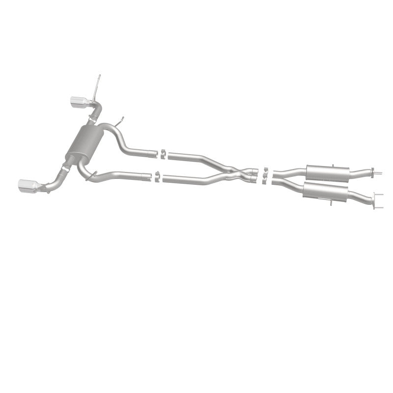 MagnaFlow Cat-Back SS 2.5 pulgadas, parte trasera doble dividida, punta negra de 4 pulgadas 11-16 Jeep Grand Cherokee 5.7L V8/3.6L V6